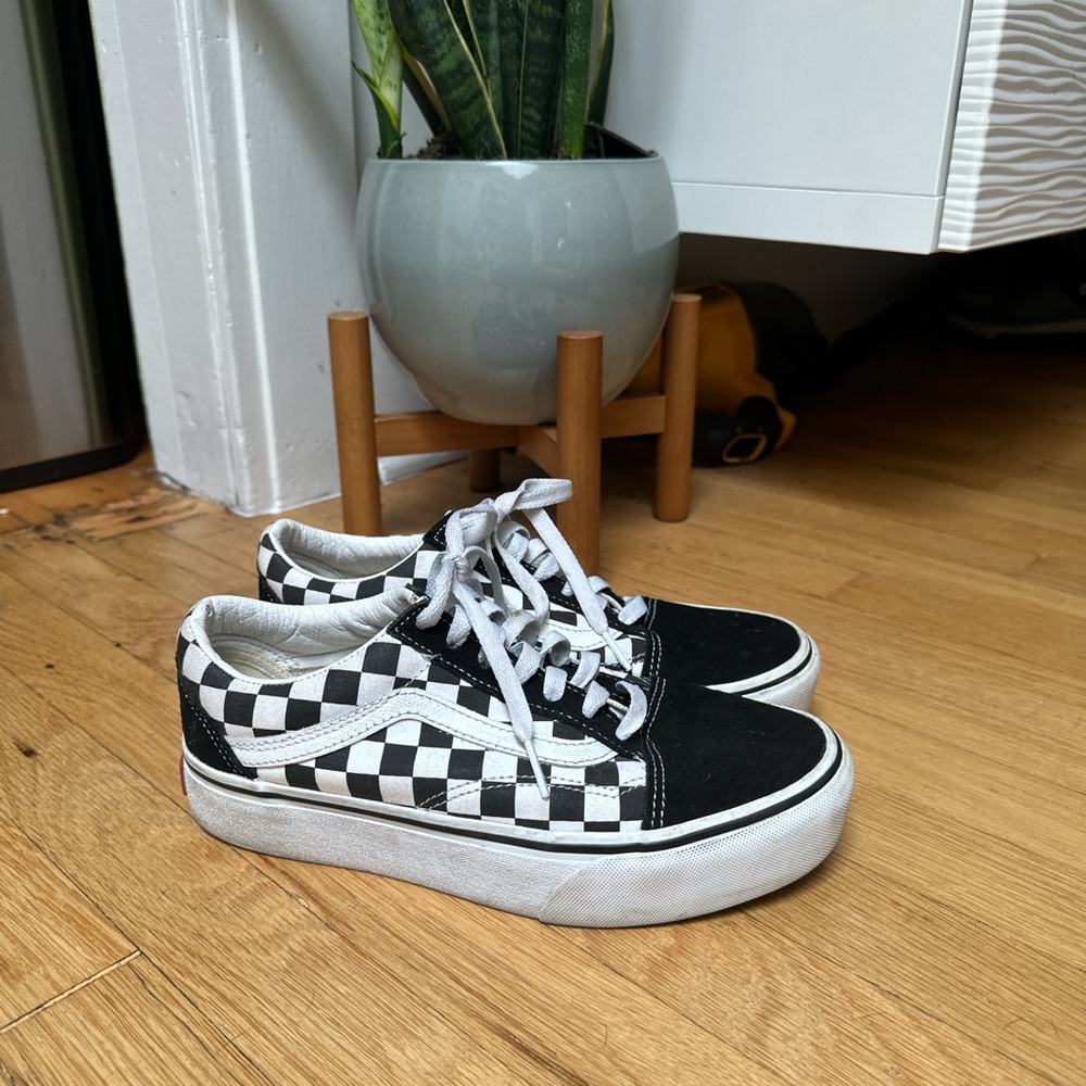 Vans Classic Black and White Checkered Shoes